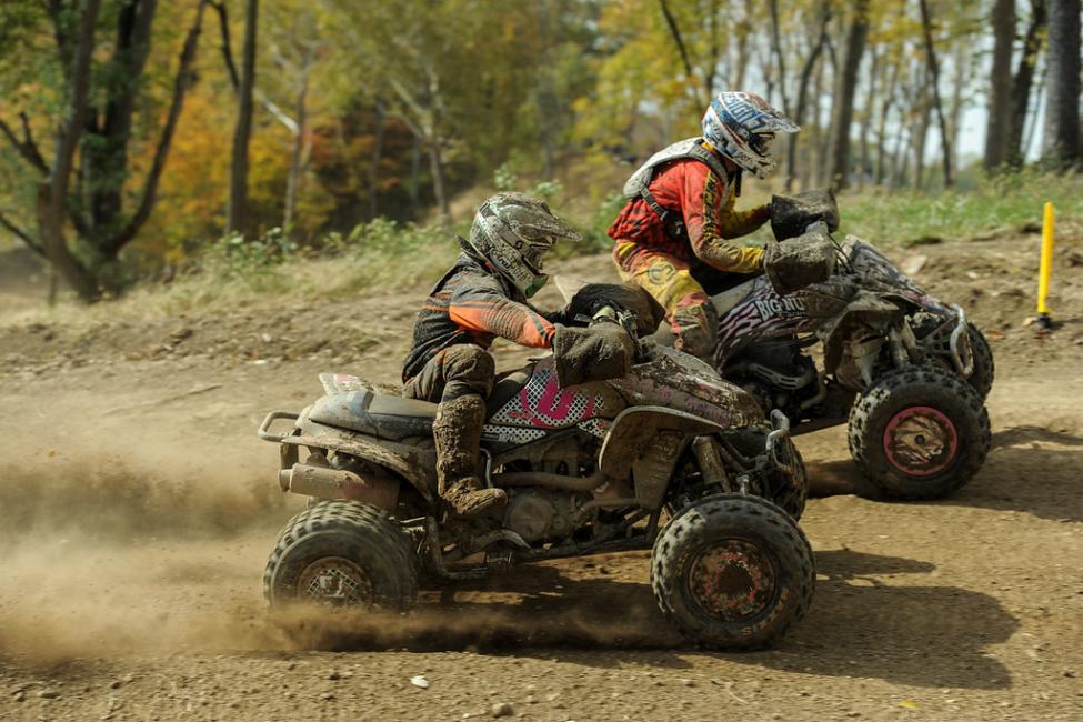 Henthorn (left) and Yoho (right) batttled it out for the podium position 