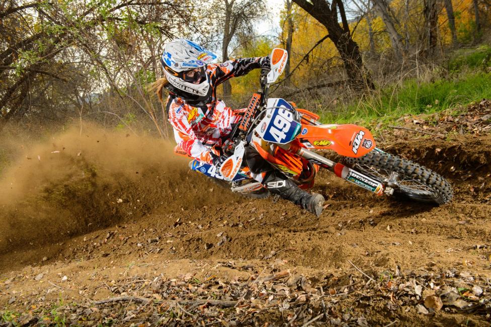 First look at Kacy Martinez on the Factory FMF/KTM machine 
