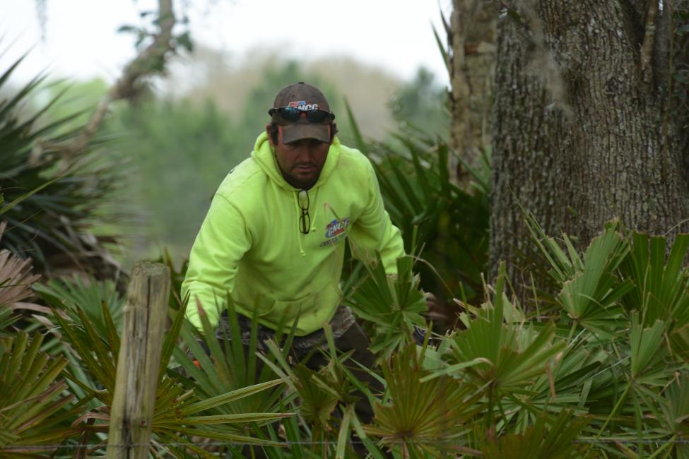 JR slicing some trail at Mud Muckers 
