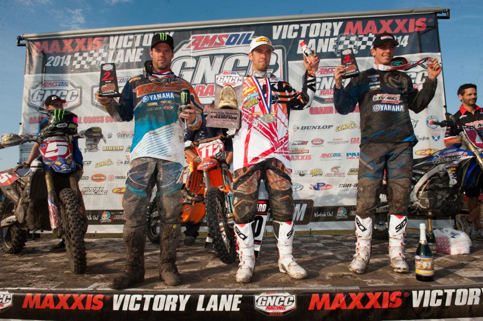 XC1 Pro Podium: (left) Paul Whibley, Charlie Mullins, (right) Josh Strang 