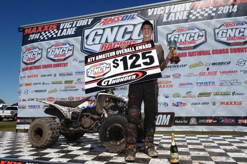 ITP racer Westley Wolfe won the Schoolboy (13-15) class and also took the GT Thunder Amateur Overall Award at the GNCC opener in Florida.
Photo: Courtesy of ITP
