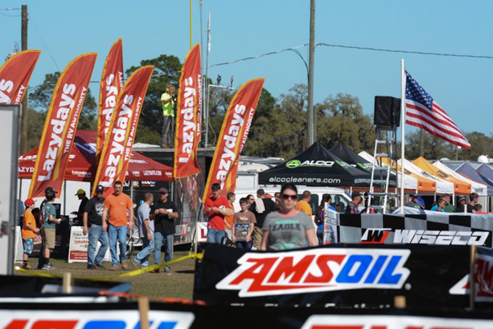 Lazy Days RV and ALCO Cleaners are two of the many new sponsors that light up Vendor's Row this season  