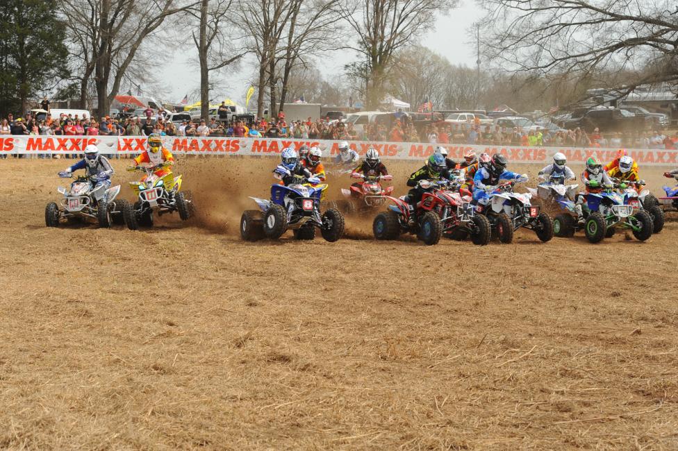 It was a knock-out drag to turn one in the XC1 Pro ATV class 