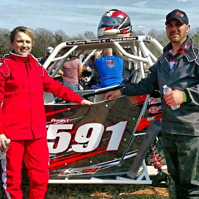 The 591 was having a great race until a hiddent stump ended their day.