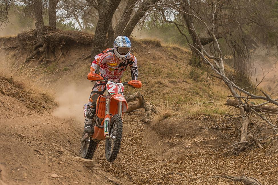 Mullins rebounded after an early crash to claim the overall win.