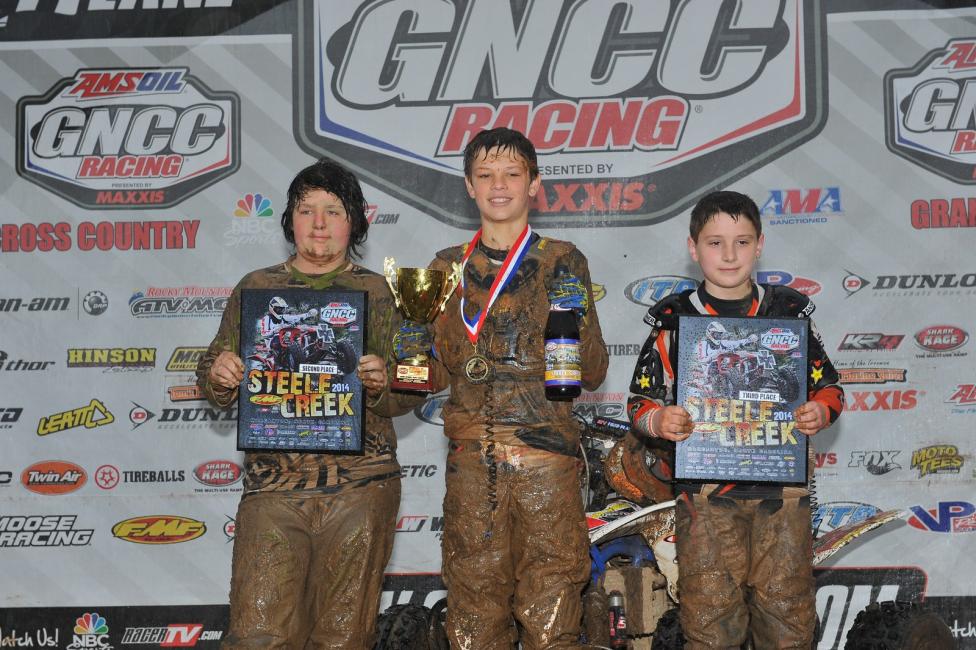 Youth podium: (left) Carter Kerens, Brandon Frazier, (right) Dylan Walraven 