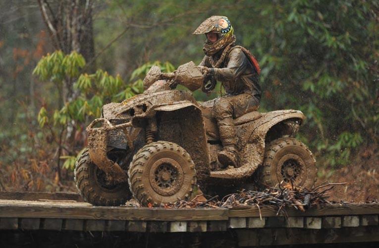 Bryan Buckhannon rode his ATV Parts Plus / Can-Am Renegade 800R X xc to a third-place finish in the 4x4 Pro class in North Carolina. 