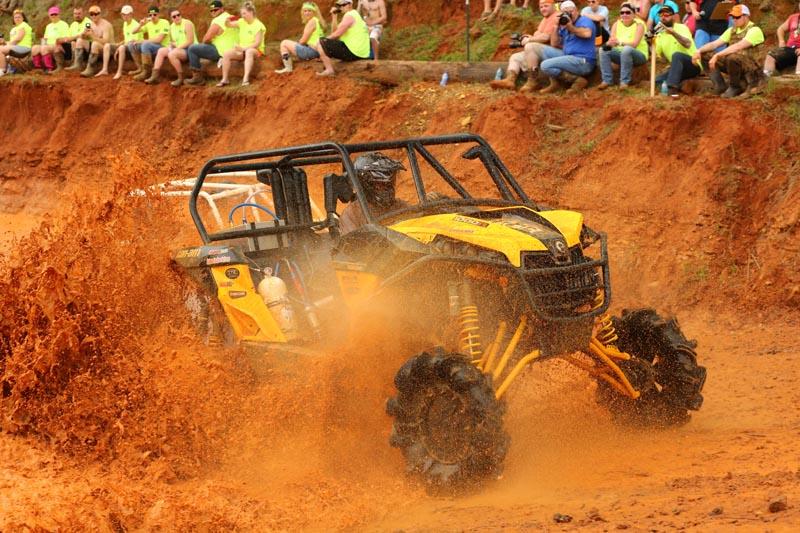 Maverick 1000R racer Steve Hittle Team Gorilla Powered by Can-Am won the Mud Bog RUV class, notching the first side-by-side overall bictory for Can-Am at Mud Nationals