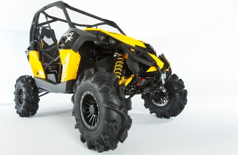 ITP SD Dual Beadlock Black Ops wheels featuring 32-inch ITP Monster Mayhem tires