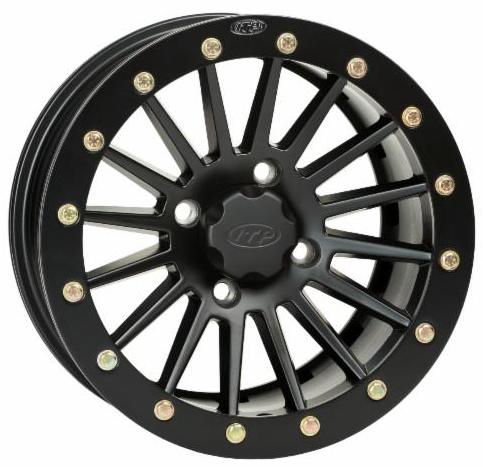 Featuring a two-year limited warrenty against bending or breaking, the ITP SD Dual Beadlock with matte black Black Ops finish and matching wheel cap