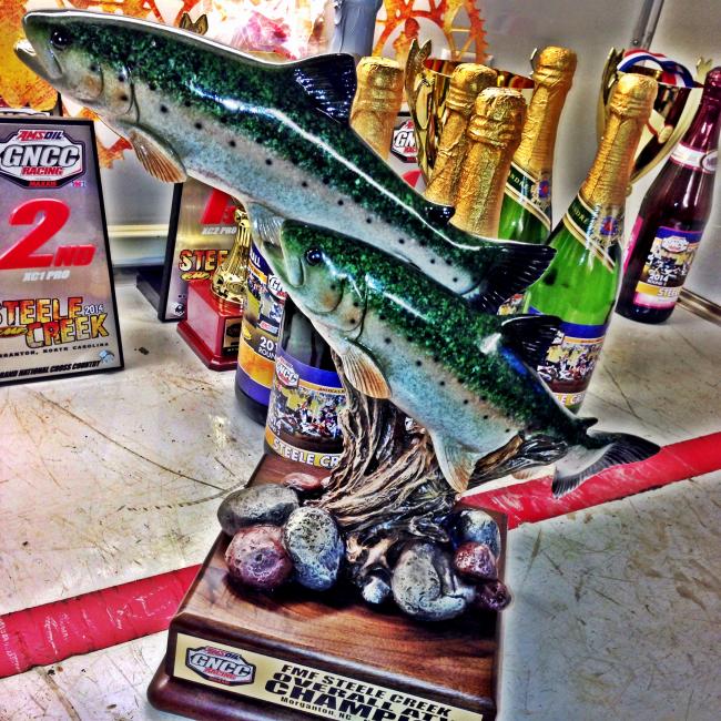 Borich and Russell got the honors of taking this sweet trophy home! 