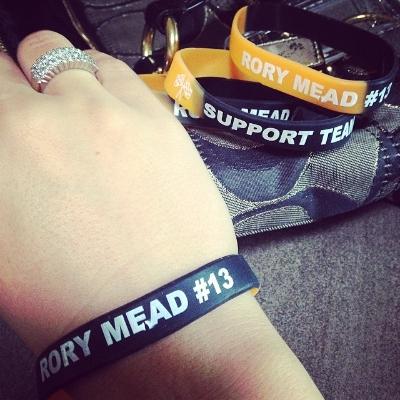These bracelets can be pruchased for $5 to support Rory