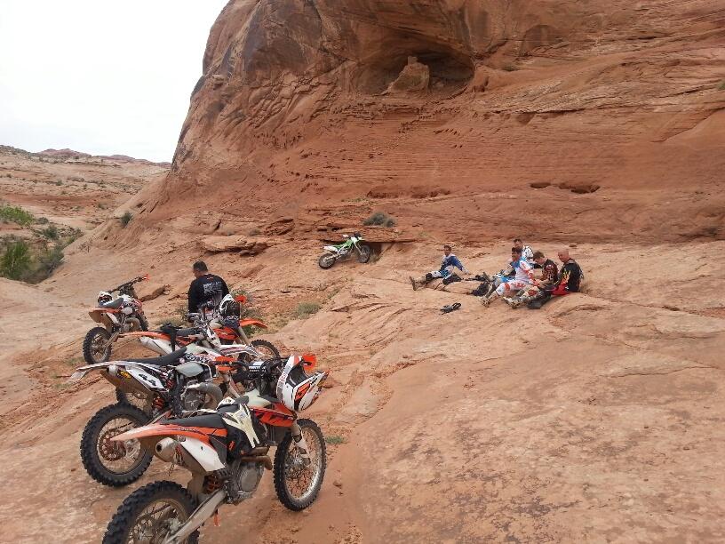 Another shot from Moab, Utah. Looks like the trip of a lifetime for a racer!