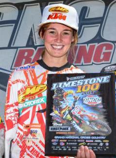 Martinez has control over the WXC series points lead after winning her fourth race this season