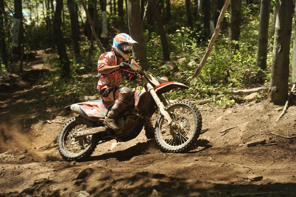 Russell got the holeshot, and ran in the lead position until the end