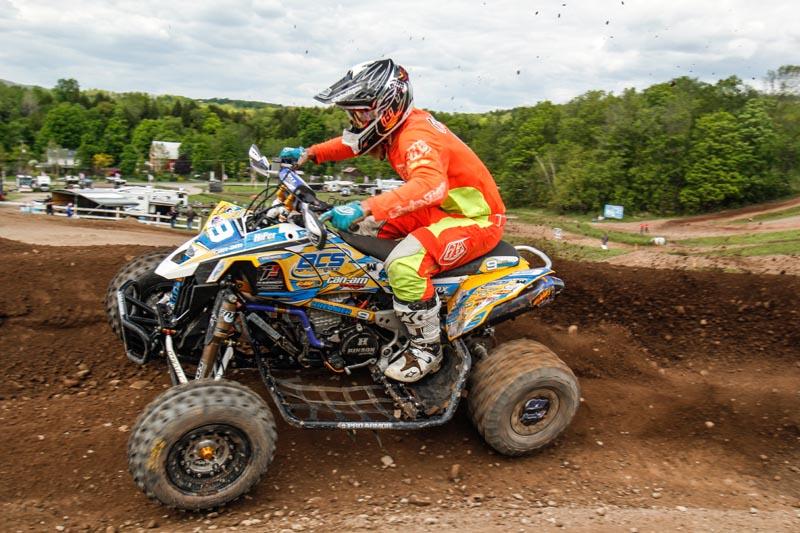 Creamer, who took second to Hetrick in the Pro class, won the NEATV-MX Pro-Am class at round three aboard his BCS Performance-backed Can-Am DS 450 ATV