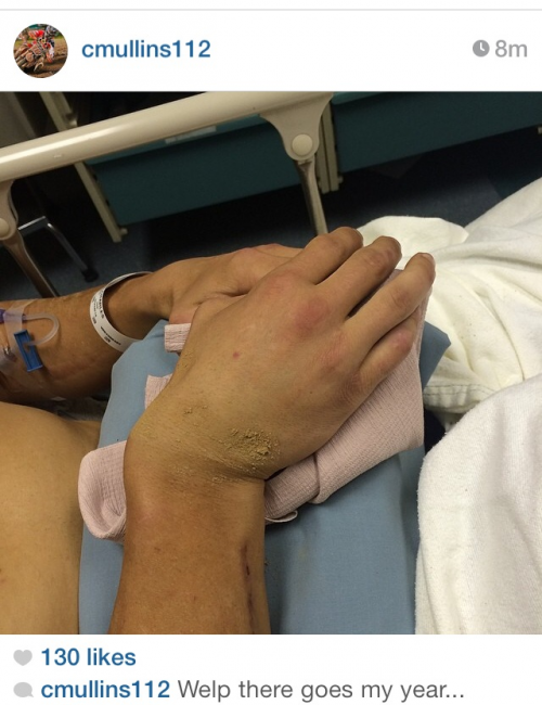 The caption says it all... Were all hoping for Charlie to have a speedy recovery!