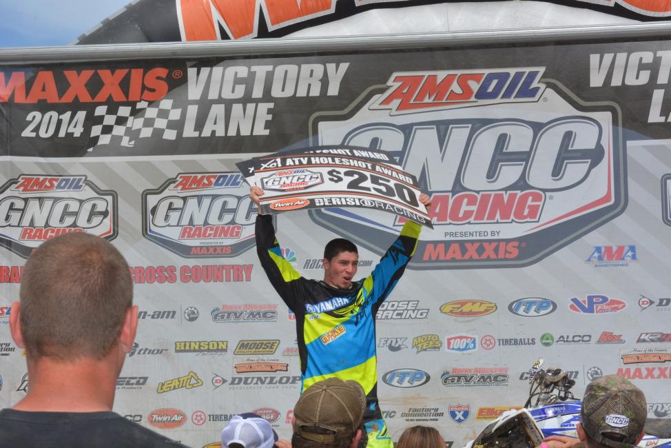 Fowler really wanted that ATV Holeshot award, however it went to Chris Bithell in IndianaPhoto: Ken Hill