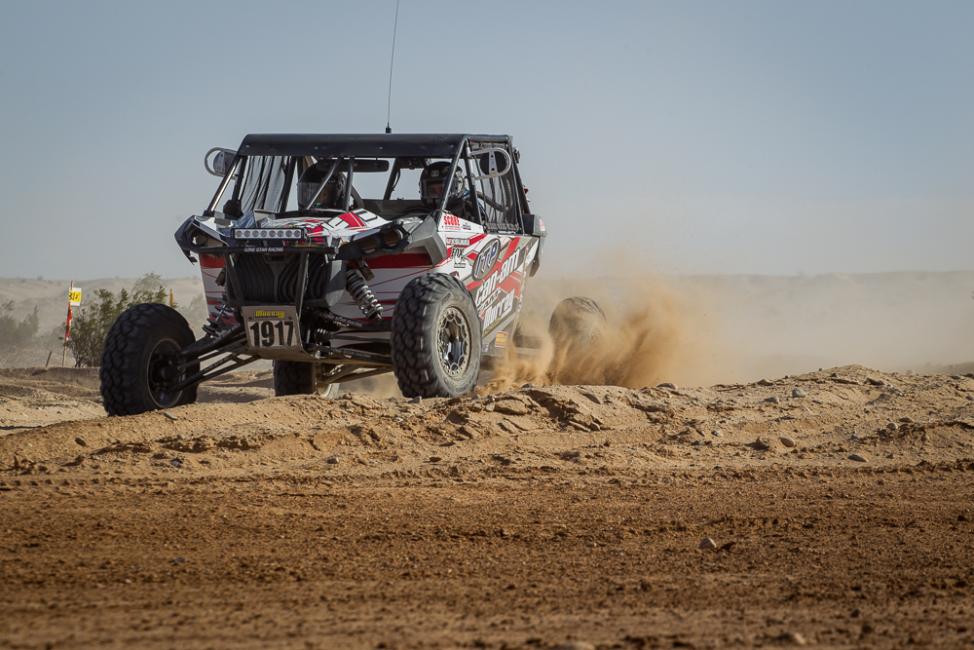 The No. 1917 Maverick of Derek and Jason Murray won the race and moved into a tie for first place in the SCORE International Class 19 (Pro UTV) standings.
