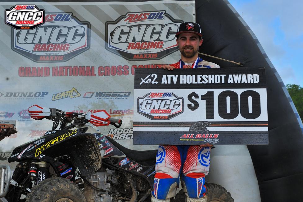 Marty Christofferson used the $100 All Balls Racing XC2 Pro Am Holeshot Award to capture a season-best finish of third place 