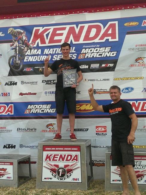 Ben Kearns scored 1st in the 200A class at the National Enduro