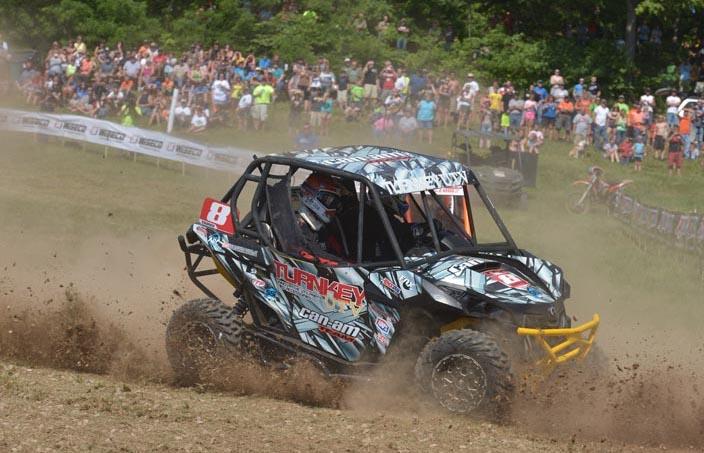 In his home state of Ohio, Kyle Chaney (Chaney Racing/Turnkey/Can-Am) won the XC1 Modified class at round four of the GNCC SxS Championship Series in Millfield, OH. He is the current points leader with two rounds reamining in the season