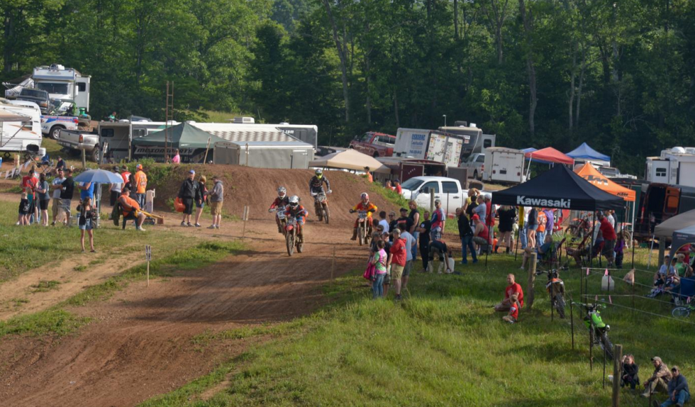 Our youth bike riders were ripping around the John Penton before the quick rain showers came down on Sunday