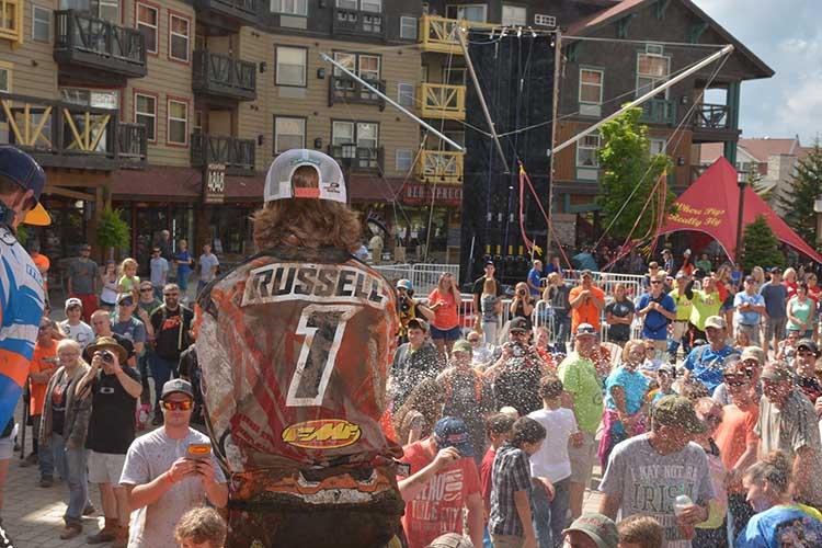 Russell continues his winning streak at the Snowshoe GNCC