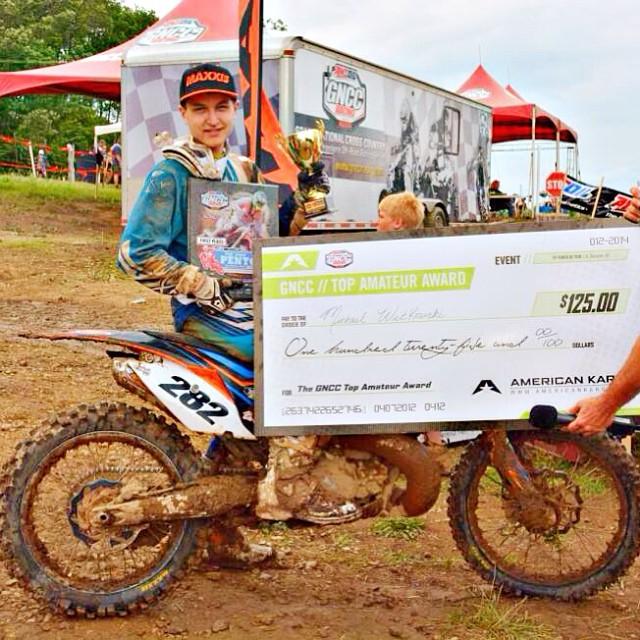Witkowski has also earned the Top Amateur award at the John Penton and Snowshoe GNCC
