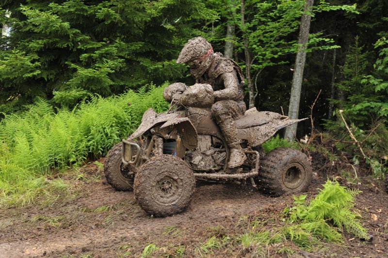 Aboard his Yamaha with ITP Holeshot GNCC front tires and ITP Quadcross XC rear tires, Dave Simmons took home the GT Thunder Top Amateur Finisher award and the win in the Super Senior (45+) class at the Snowshoe GNCC