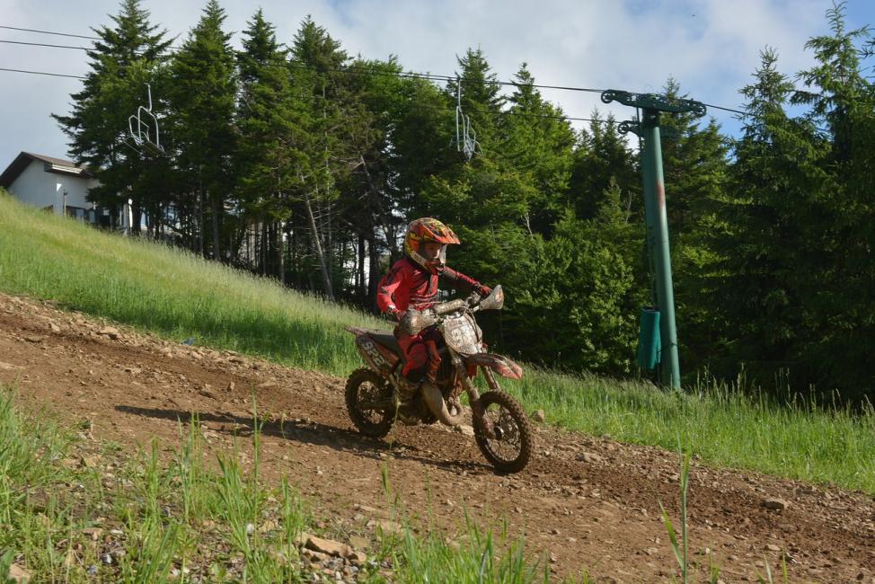 Grant Davis finished 2nd at Snowshoe in the 65cc 7-9 class