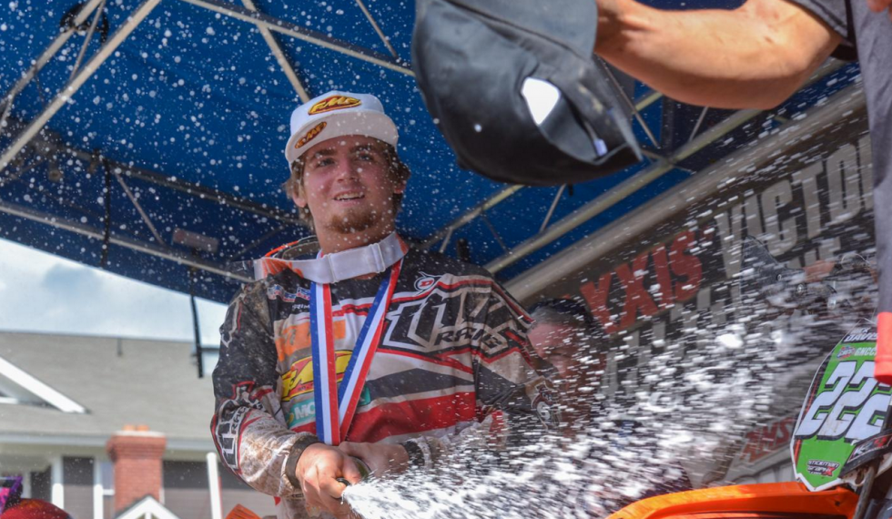Grant Baylor, who is riding a 450 in the National Enduro Series, finished fourth at the Michigan Loose Moose National Enduro race