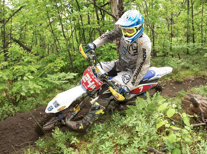 DeLong felt great all day taking the overall win aboard his Husqvarna FE350