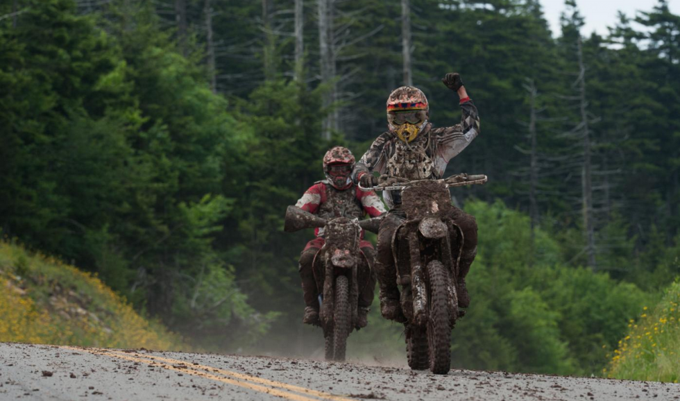 Riders seemed pretty pumped up at the Snowshoe GNCC