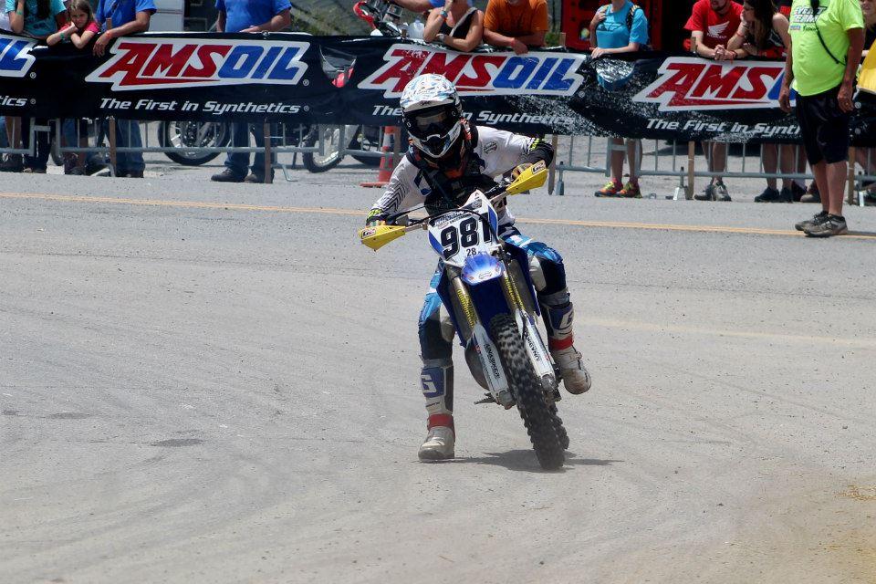 Johnson is working hard to come away with the 200 A class championship