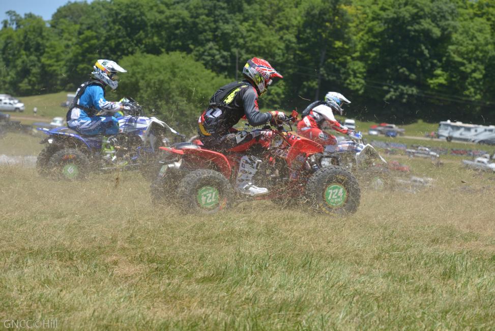 One big difference for Luke between ATV Motocross and GNCC racing is keeping in mind that GNCC racing is a 2 hour race while ATV Motocross are two 15 minute motos