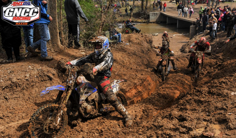 Slightly dry conditions came around for Sunday's race at Steele Creek, but the muddy and rutted conditions stuck around for the bikes.