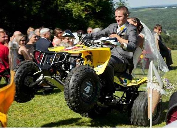 It's official Chris and longtime girlfriend, Chelsea recently tied the knot!