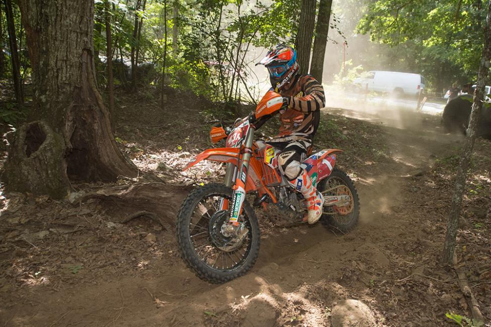 Kailub Russell ended up fourth overall at the Little Brown Jug National Enduro.