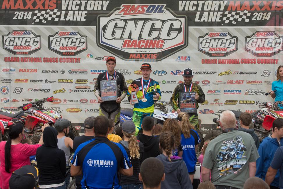 XC2 Pro Am podium: (left) Marshal Goings, Cole Richardson, (right) Marty Christofferson. 