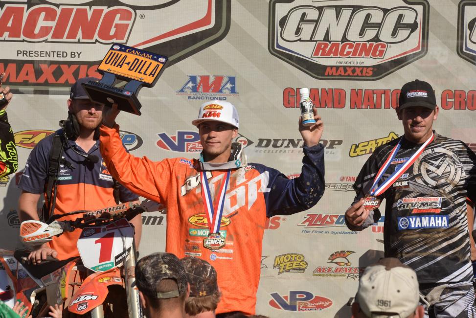 Kailub Russell has strengthened his points lead in the XC1 class over second place, Josh Strang and third place, Charlie Mullins. 