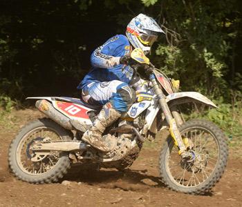 Andrew DeLong on his way to a fifth-place finish at the Unadilla GNCC.