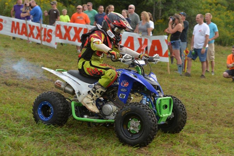 ITP-supported Jordan Digby wasi n seventh place after the first lap, burt he climbed into the lead by lap two and never looked back on his way to winning the 125 Sr. (12-15) youth class at the Can-Am Unadilla GNCC.