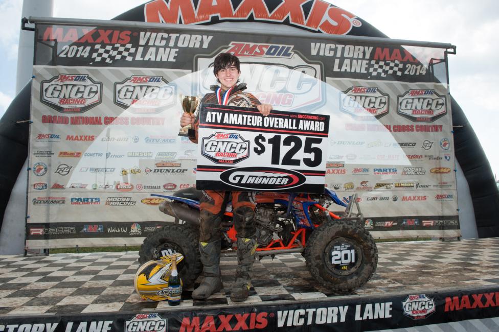 Cody Collier was all smiles after capturing another $125 GT Thunder Amateur Overall Award 