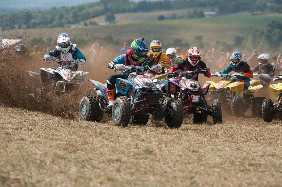 Adam McGill (521) captured the $250 DeRisi Racing/Twin Air XC1 Holeshot and rookie Brycen Neal (9) maintained a solid third place running