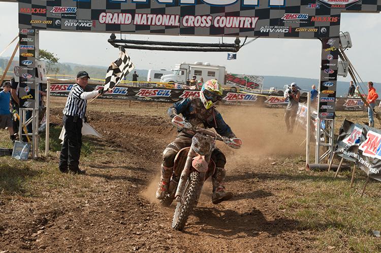 Kailub Russell was able to make the pass on Ashburn for the lead around the halfway point.