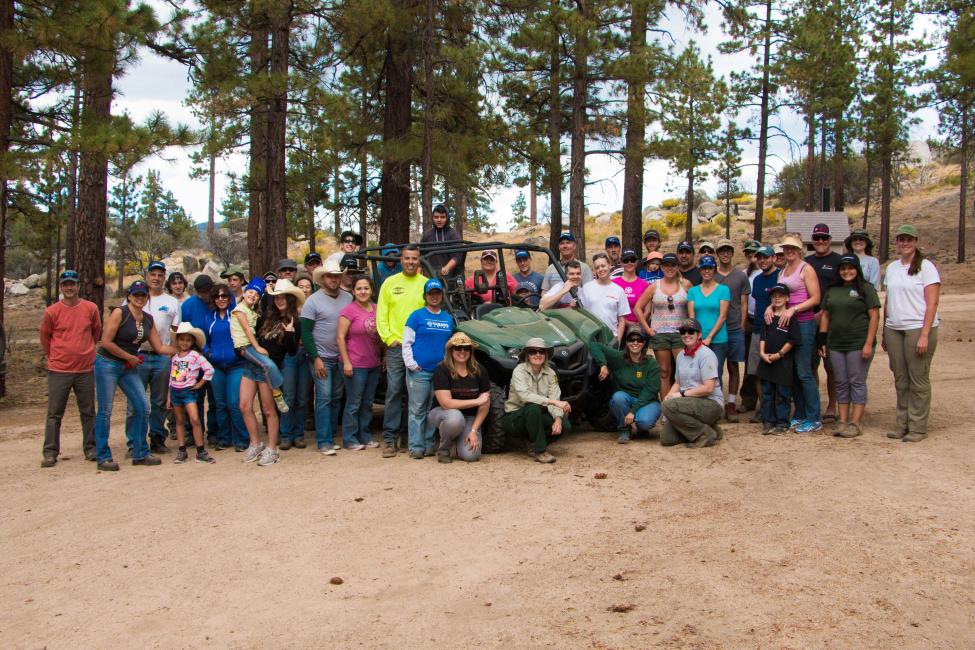 Volunteers planted shrubs and cleaned up the OHV areas for the seventh straight year alongside members of the U.S. Forest Service.