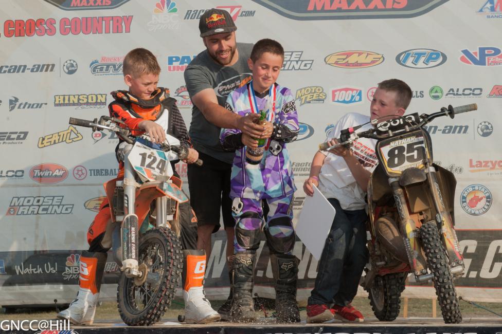 There's a first time for everything. Congrats to Nathan Dulaney on securing the Micro 50cc Bike Championship! 