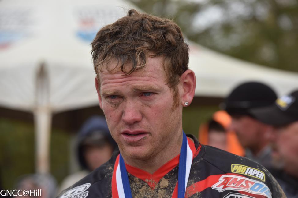 Chris Borich put in a hard charge despite having vision issues