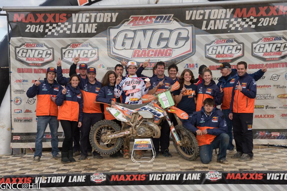 Congratulations to Grant Baylor and the entire KTM team for a great 2014 season 
